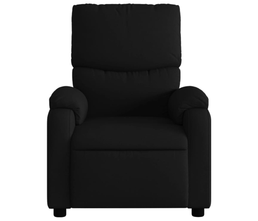 Sillón reclinable eléctrico de tela negro