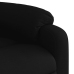 Sillón reclinable eléctrico de tela negro