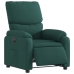 Sillón reclinable eléctrico tela verde oscuro