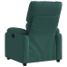 Sillón reclinable eléctrico tela verde oscuro