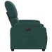 Sillón reclinable eléctrico tela verde oscuro