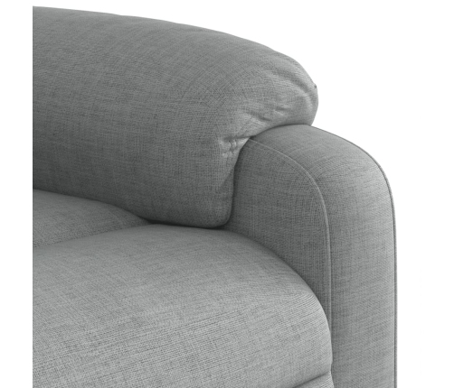 Sillón reclinable de masaje eléctrico tela gris claro