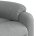 Sillón reclinable de masaje eléctrico tela gris claro