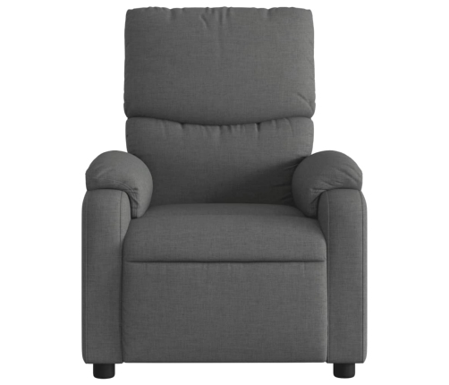 Sillón reclinable de masaje eléctrico tela gris oscuro