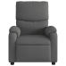 Sillón reclinable de masaje eléctrico tela gris oscuro