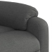 Sillón reclinable de masaje eléctrico tela gris oscuro