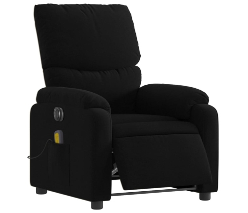 Sillón reclinable de masaje eléctrico tela negro