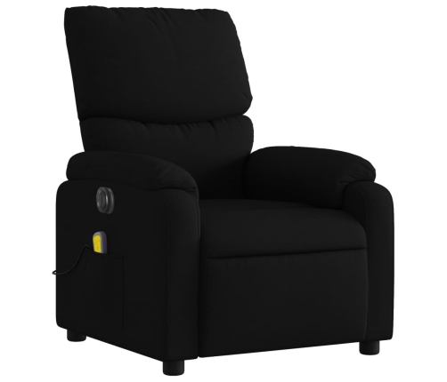 Sillón reclinable de masaje eléctrico tela negro