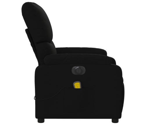 Sillón reclinable de masaje eléctrico tela negro