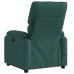 Sillón reclinable de masaje eléctrico tela verde oscuro