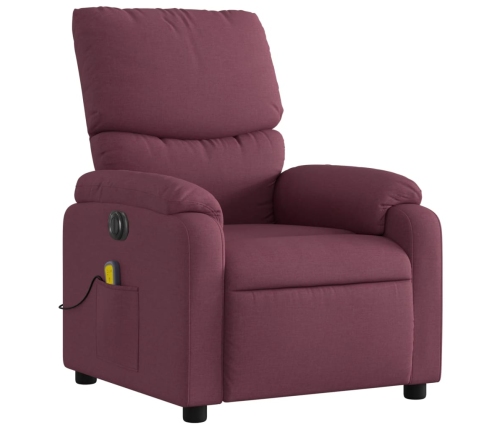 Sillón reclinable de masaje eléctrico tela morado