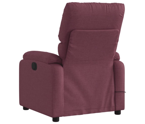 Sillón reclinable de masaje eléctrico tela morado