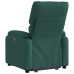 Sillón reclinable elevable tela verde oscuro