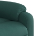 Sillón reclinable elevable tela verde oscuro