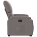 Sillón reclinable elevable tela gris taupe