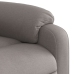 Sillón reclinable elevable tela gris taupe