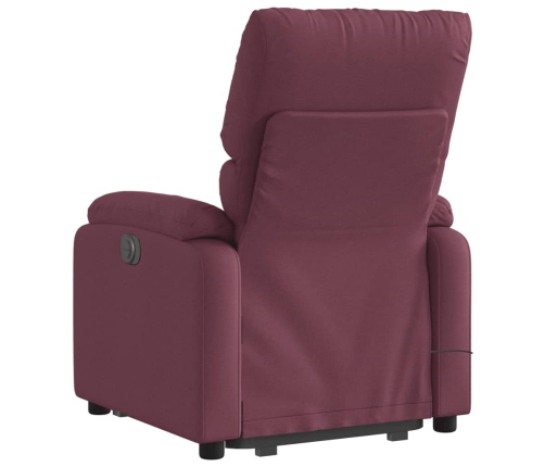 Sillón reclinable de masaje elevable tela morado