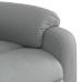 Sillón eléctrico reclinable elevable de tela gris claro