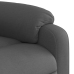 Sillón eléctrico reclinable elevable de tela gris oscuro