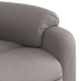 Sillón eléctrico reclinable elevable de tela gris taupe