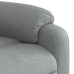 Sillón de masaje eléctrico reclinable elevable tela gris claro