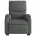 Sillón de masaje eléctrico reclinable elevable tela gris oscuro