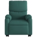 Sillón masaje eléctrico reclinable elevable tela verde oscuro