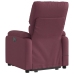 Sillón de masaje eléctrico reclinable elevable tela morado