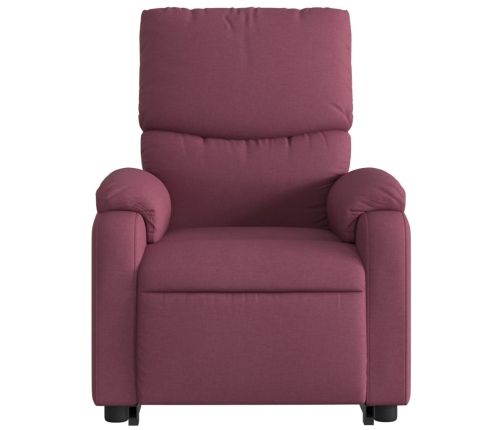 Sillón de masaje eléctrico reclinable elevable tela morado