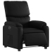 Sillón reclinable eléctrico de cuero sintético negro