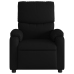 Sillón reclinable eléctrico de cuero sintético negro