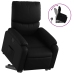 Sillón reclinable elevable cuero artificial negro