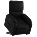 Sillón reclinable elevable cuero artificial negro