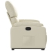 Sillón reclinable elevable cuero artificial color crema