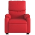 Sillón reclinable elevable cuero artificial rojo