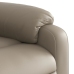 Sillón reclinable elevable cuero artificial color capuchino