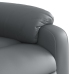 Sillón reclinable de masaje de pie cuero artificial gris