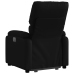 Sillón reclinable y elevable eléctrico cuero sintético negro