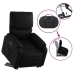 Sillón reclinable y elevable eléctrico cuero sintético negro