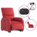 Sillón elevable eléctrico cuero artificial rojo