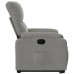 Sillón reclinable elevable tela de microfibra gris claro