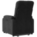 Sillón reclinable elevable tela de microfibra negro