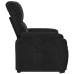 Sillón reclinable elevable tela de microfibra negro