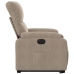 Sillón eléctrico reclinable elevable tela microfibra gris taupe