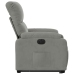 Sillón eléctrico reclinable elevable tela microfibra gris claro