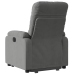 Sillón eléctrico reclinable elevable tela microfibra gris