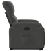 Sillón eléctrico reclinable elevable tela microfibra gris