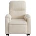 Sillón masaje eléctrico reclinable elevable tela beige