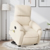 Sillón masaje eléctrico reclinable elevable tela beige