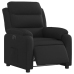 Sillón reclinable eléctrico de tela negro